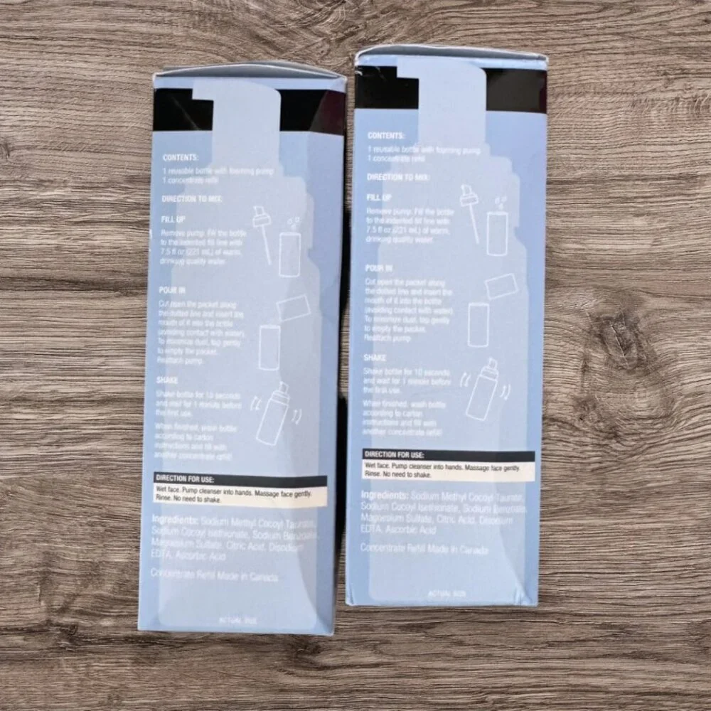 New NEUTROGENA Reusable Gentle Foaming Facial Cleanser Bottle Concentrate Refill